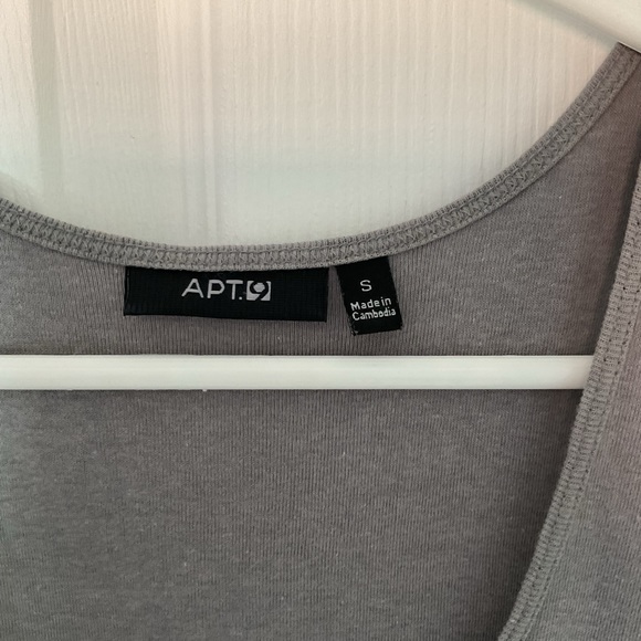 Apt 9 Gray Tank Top with Silver Sequins - Picture 3 of 9